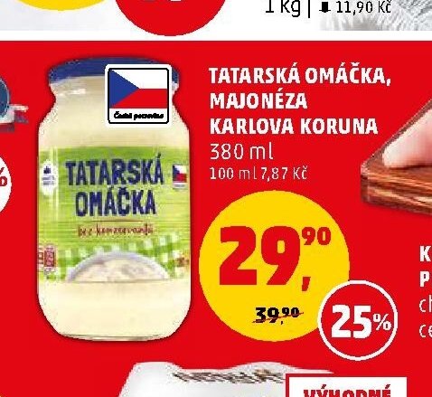 Tatarská omáčka Karlova Koruna