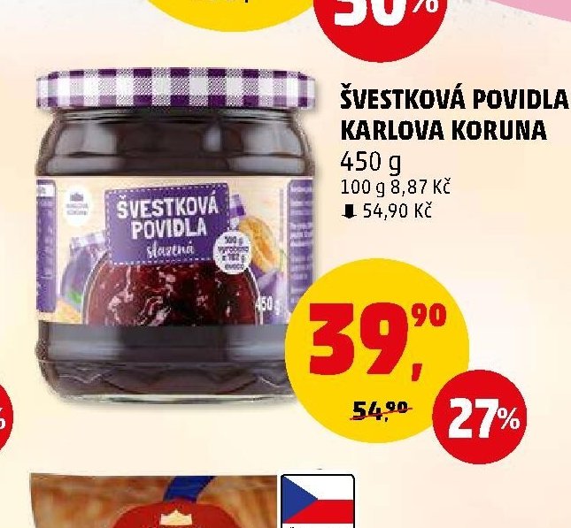 ŠVESTKOVÁ POVIDLA KARLOVA KORUNA