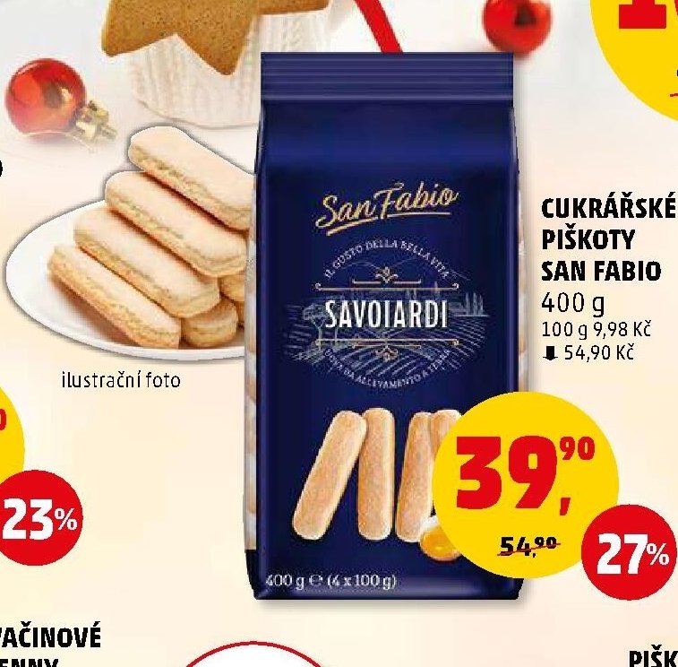Cukrářské piškoty San Fabio