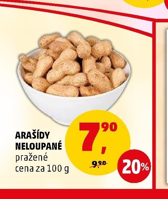 Arašídy neloupané