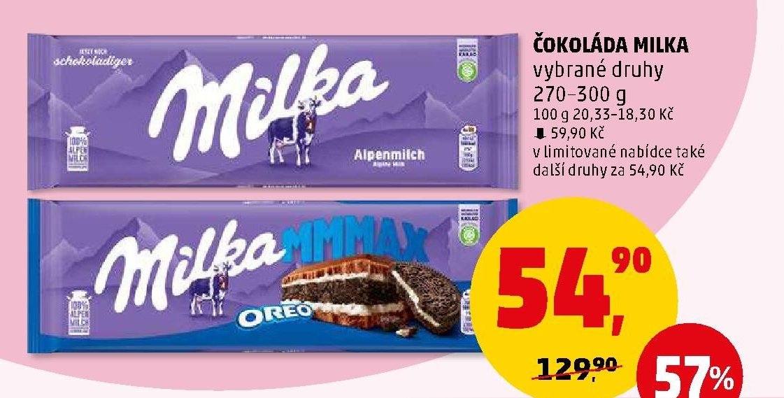 ČOKOLÁDA MILKA