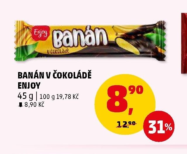 BANÁN V ČOKOLÁDĚ ENJOY