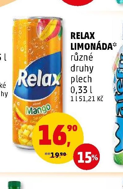 Relax limonáda 0,33 l