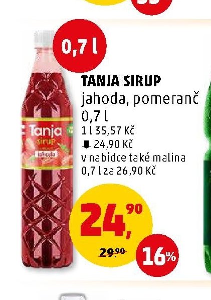 Tanja sirup 0,7 l