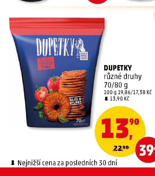Dupetky různé druhy