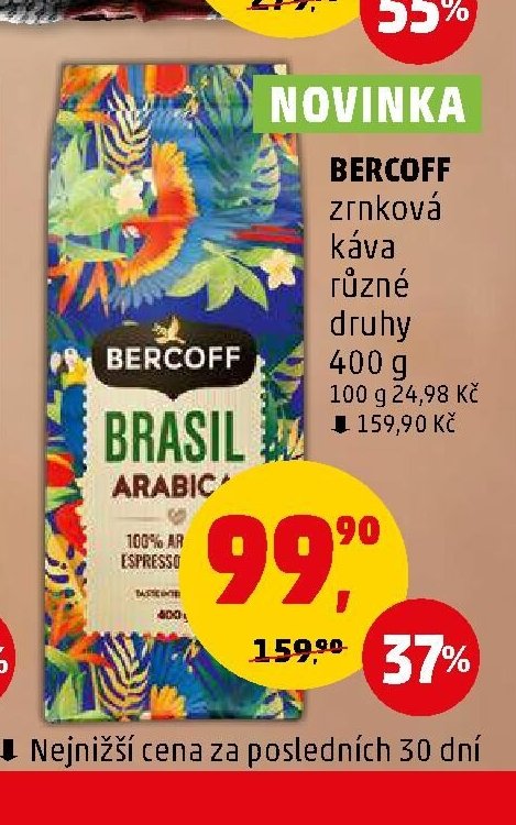 Bercoff zrnková káva