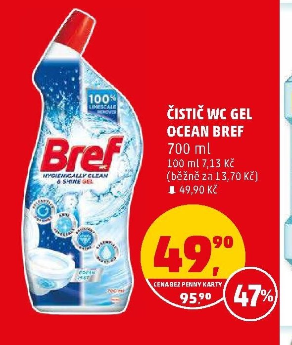 ČISTIČ WC GEL OCEAN BREF