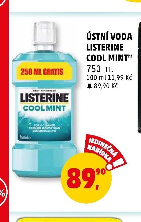 ÚSTNÍ VODA LISTERINE COOL MINT