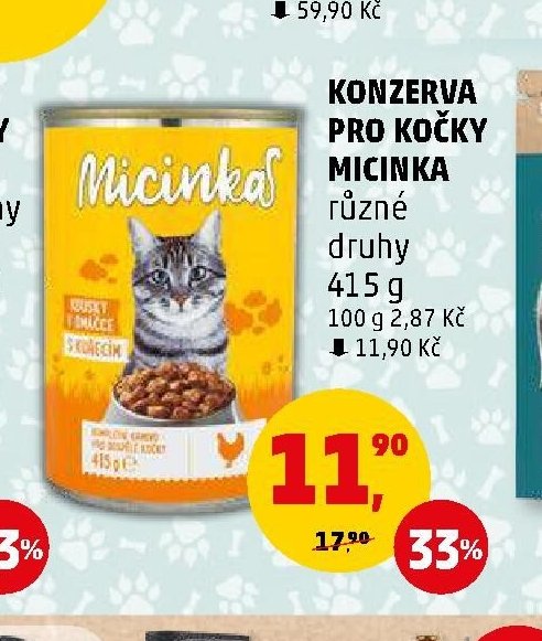 Konzerva pro kočky Micinka