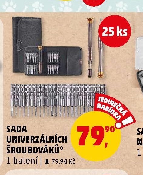Sada univerzálních šroubováků