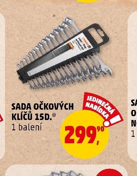 Sada očkových klíčů 15d.