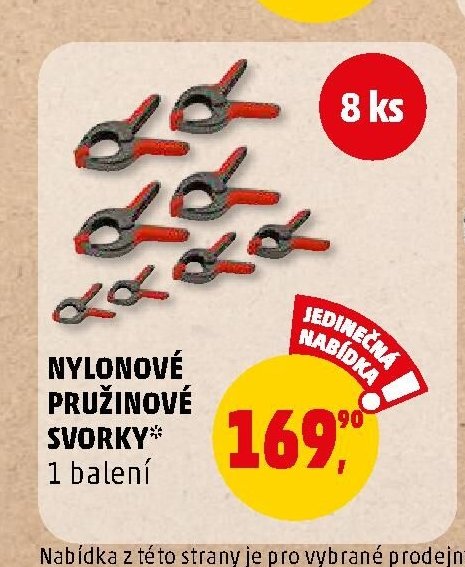 Nylonové pružinové svorky