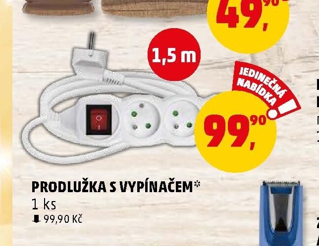 PRODLUŽKA S VYPÍNAČEM