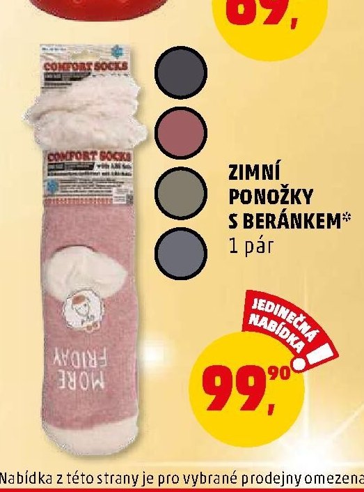 ZIMNÍ PONOŽKY S BERÁNKEM