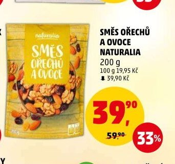 SMĚS OŘECHŮ A OVOCE NATURALIA 200 g