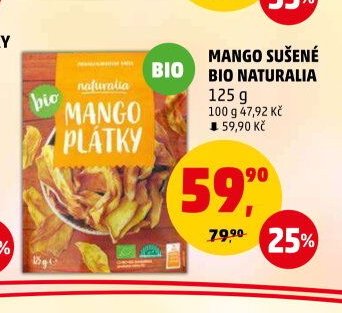 MANGO SUŠENÉ BIO NATURALIA 125 g