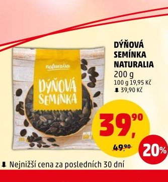 DÝŇOVÁ SEMÍNKA NATURALIA 200 g