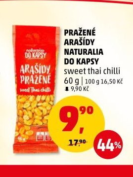 PRAŽENÉ ARAŠÍDY NATURALIA DO KAPSY sweet thai chilli 60 g