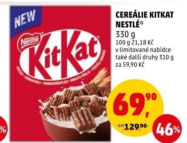 Cereálie Kit Kat Nestlé