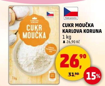 Cukr moučka Karlova Koruna