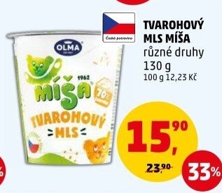 Dezert Tvarohový mls Míša Olma