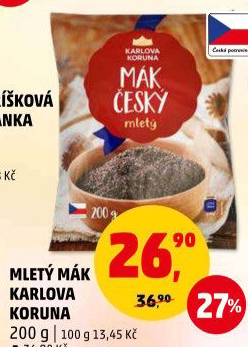 Mák mletý Karlova Koruna