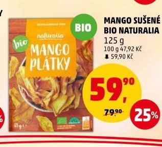 Mango sušené bio Naturalia