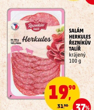 Salám Herkules Řezníkův talíř