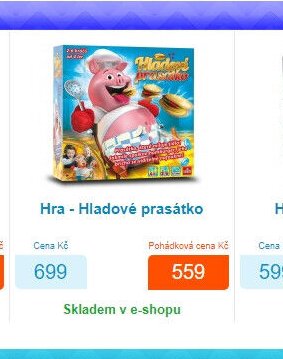Hra - Hladové prasátko