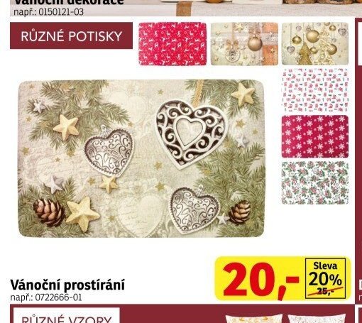 Vánoční prostírání - ASKO akcniletaky.com