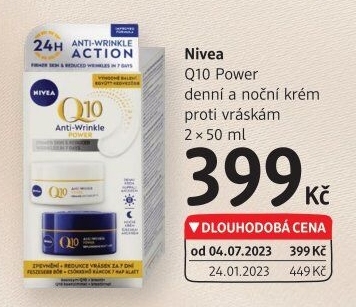 Balení krém denní a noční proti vráskám Q10 Power Nivea