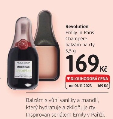 Balzám na rty Champére Makeup Revolution Emily in Paris