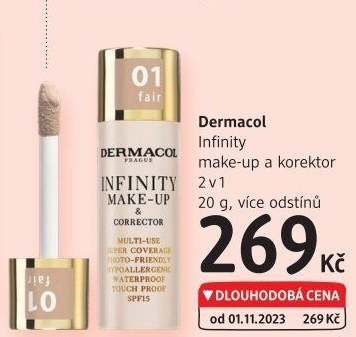 Make-up a korektor 2v1 Infinity Dermacol