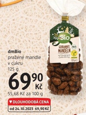 Mandle v cukru dm Bio
