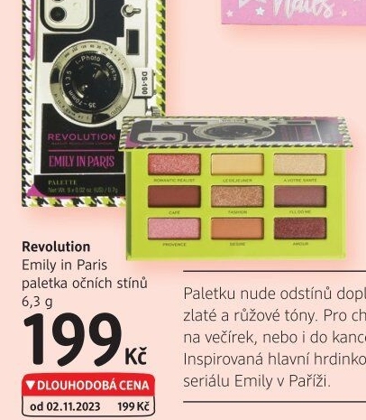 Paletka očních stínů Revolution Emily in Paris