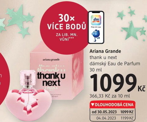 Parfémovaná voda dámská Thank U Next Ariana Grande