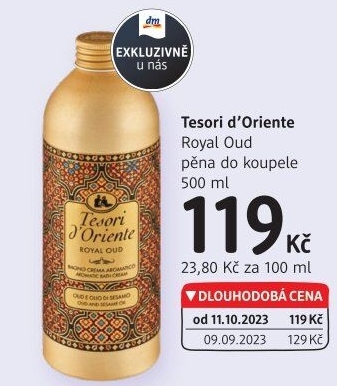 Pěna do koupele Tesori d'