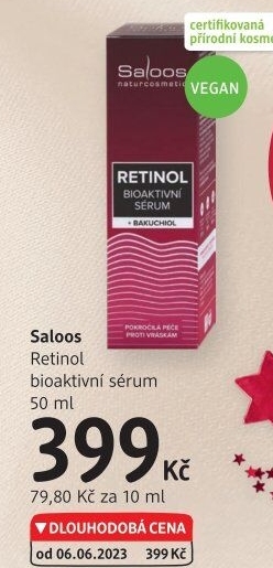 Pleťové sérum Retinol Saloos