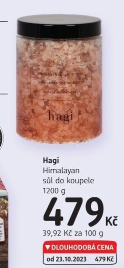 Sůl do koupele Hagi