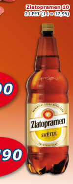 Pivo světlé výčepní 10° Zlatopramen