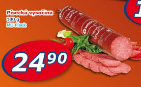 Salám Vysočina písecká Maso uzeniny Písek