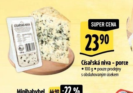 Císařská niva - porce