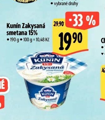 Kunín Zakysaná smetana 15%