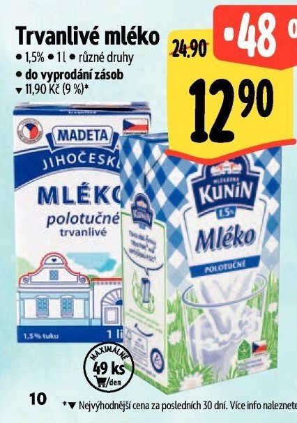 Trvanlivé mléko