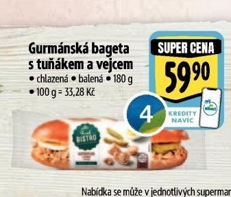 Gurmánská bageta s tuňákem a vejcem