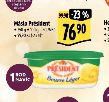Máslo Président