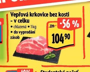 Vepřová krkovice bez kosti