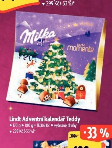 Lindt Adventní kalendář Teddy