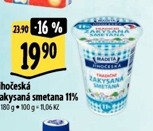 Jihočeská zakysaná smetana 11%