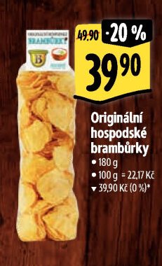 Originální hospodské brambůrky